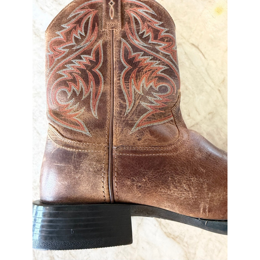 Men's Ariat sport herdsman square toe Brown Cowboy & Western BootsSize 11 - Picture 5 of 16